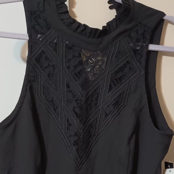 NWT ~ XOXO Black Tank Top - Picture 2 of 4